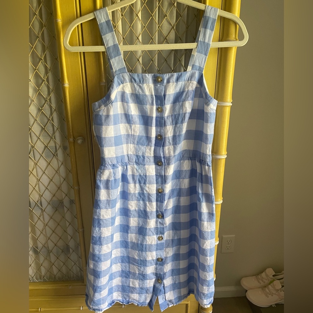 Gingham mini dress